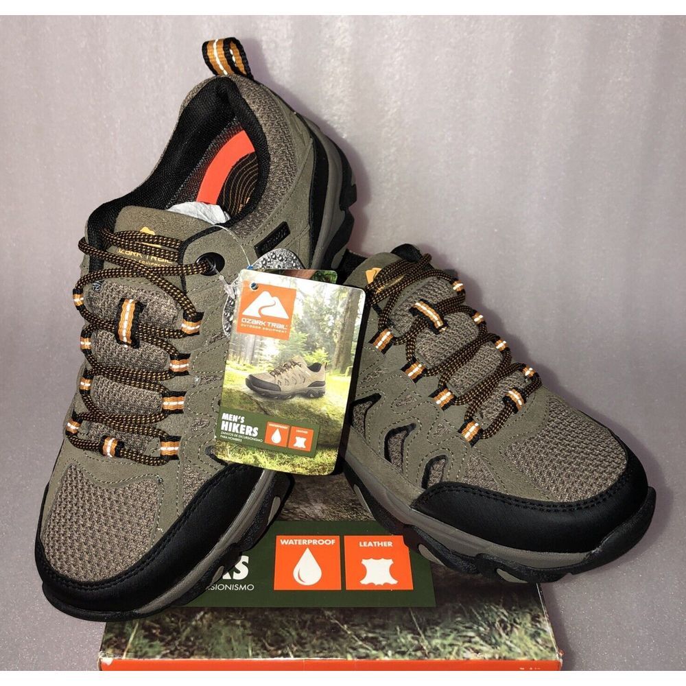 Ozark Trail Taupe Waterproof Lightweight Hiking Shoes Men's‎ Size 7 NEW IN BOX